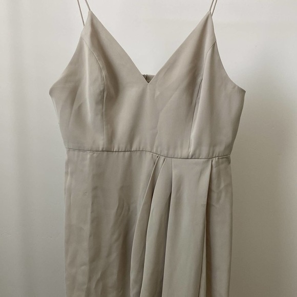 Shona Joy Tan Maxi Cocktail Dress Size: 10 - Picture 5 of 7